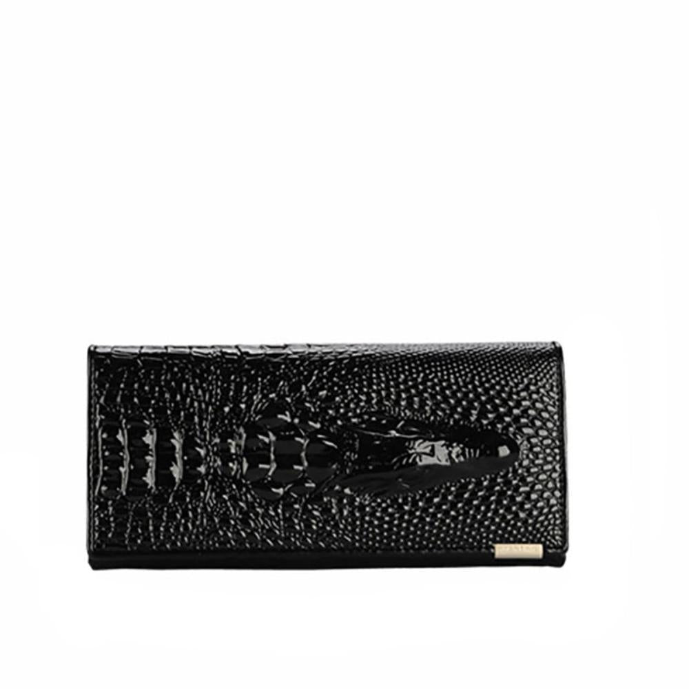 Caroline | Crocodile-Embossed Wallet