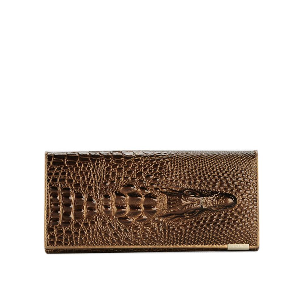 Caroline | Crocodile-Embossed Wallet