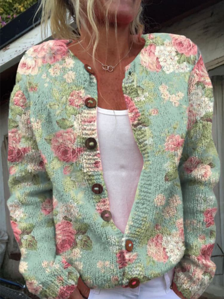 Lila | Floral Cardigan