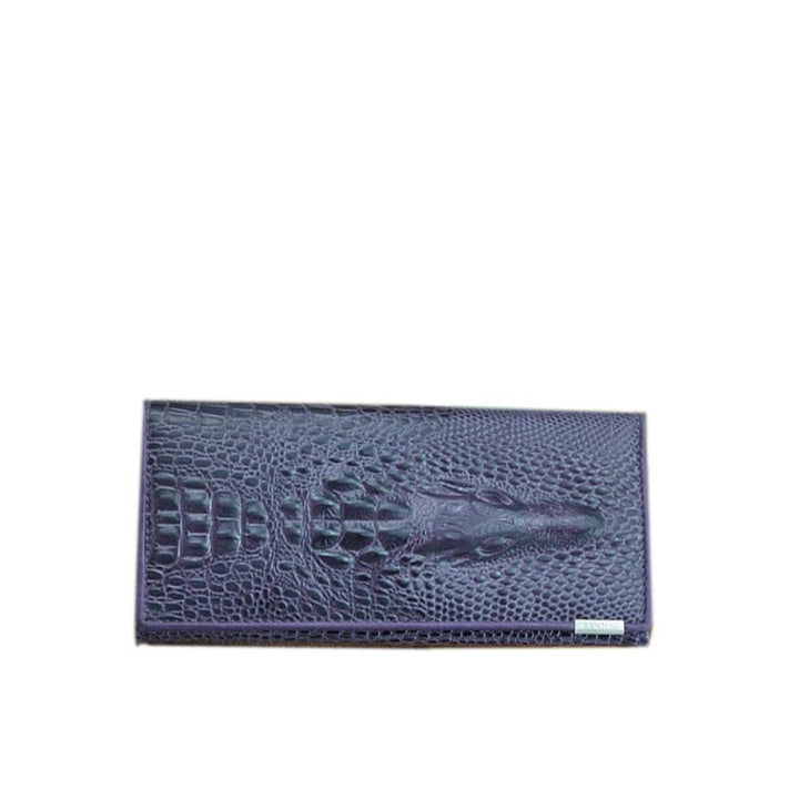 Caroline | Crocodile-Embossed Wallet