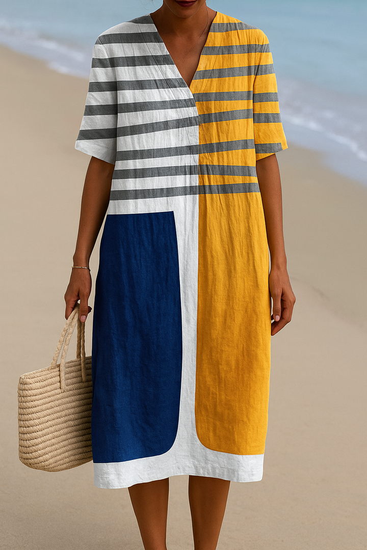 Nadège | Stripe Dress