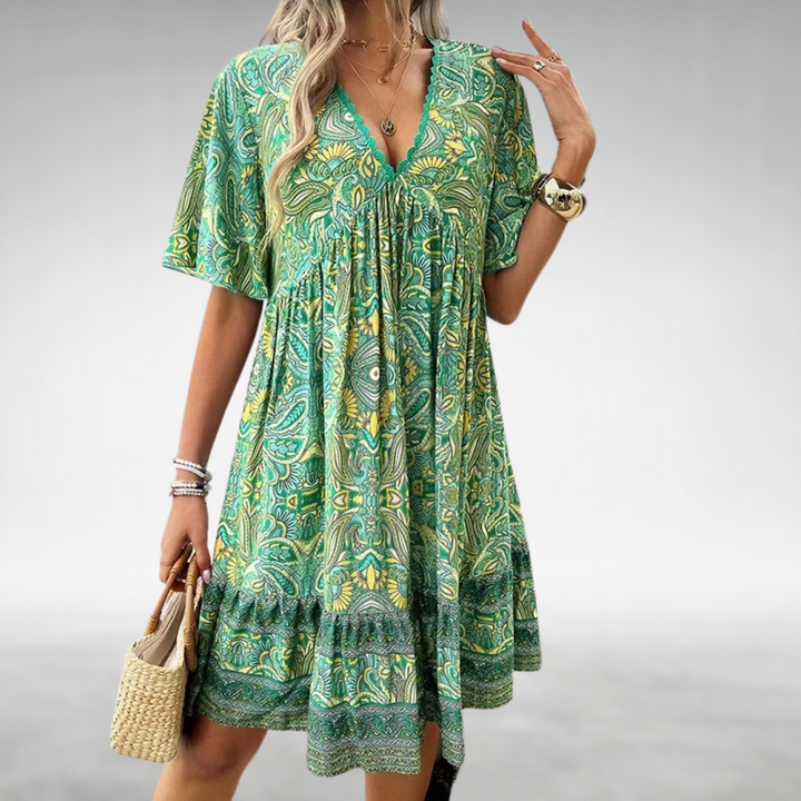 Adriana | Paisley Print Dress