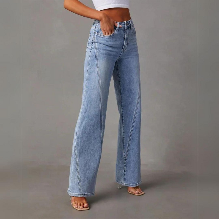 Olidia | High-Waisted, Wide-Jeans