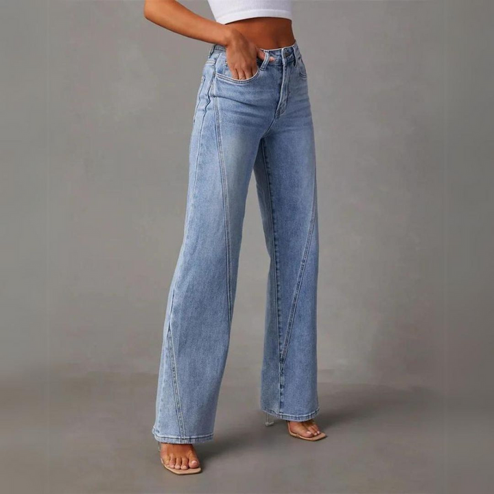 Olidia | High-Waisted, Wide-Jeans