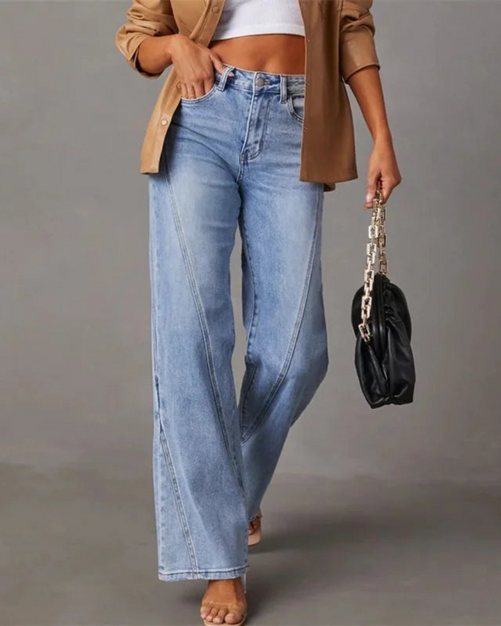 Olidia | High-Waisted, Wide-Jeans