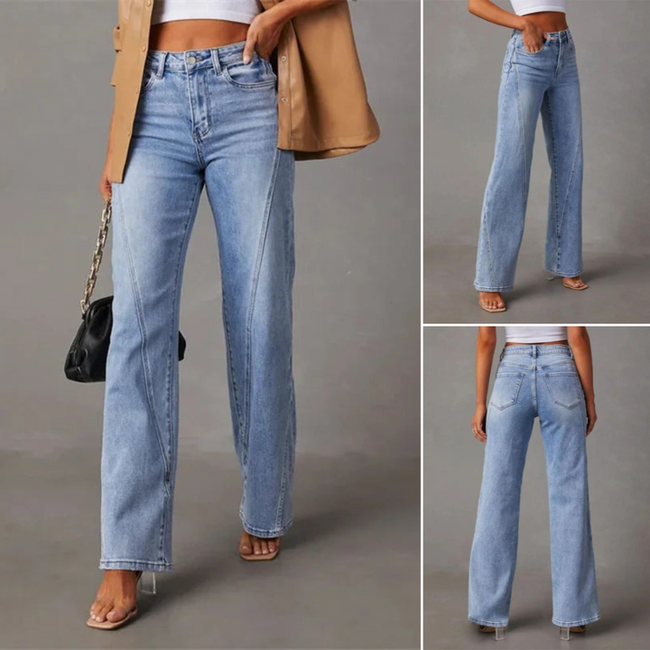 Olidia | High-Waisted, Wide-Jeans