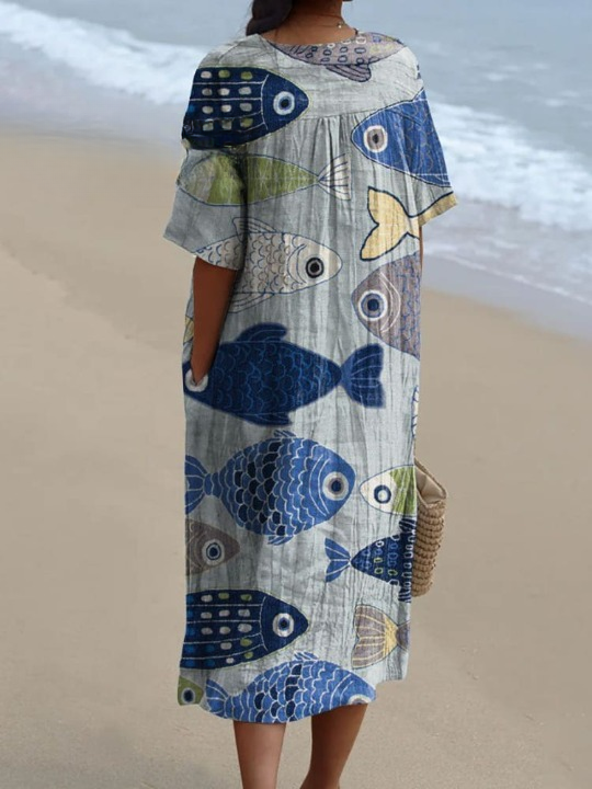 Éddolie | Graphic Fish Dress